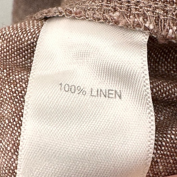 J. Jill Brown Linen Pants Plus Size 2X - Picture 4 of 5
